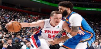 Detroit superó a OKC en el duelo de líderes de conferencias