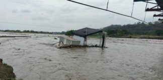 Crecida del Río Guanare dejó daños materiales durante actividades de carnavales