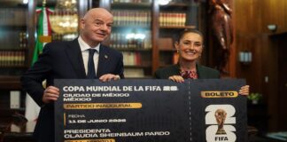 Presidenta de México sostendrá encuentro con Infantino el lunes para hablar del Mundial