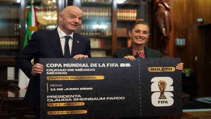 Infantino Presidenta de México sostendrá encuentro con Infantino el lunes para hablar del Mundial