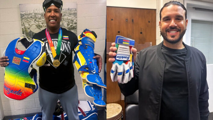 Salvador Pérez y Eugenio Suárez donaron indumentaria de campeones a Cooperstown