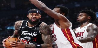 Raptors se colocan a un paso de los playoffs de la NBA