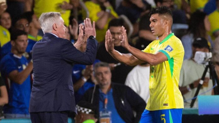 Casemiro ya está bajo las ordenes de Ancelotti en Río de Janeiro