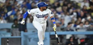 Miguel Rojas vino de emergente para darle el triunfo a los Dodgers en el primero de la serie ante Rays
