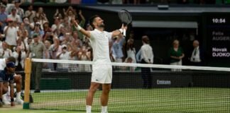 Djokovic se mide a Sinner por un lugar en la final tras épico triunfo ante Auger-Aliassime