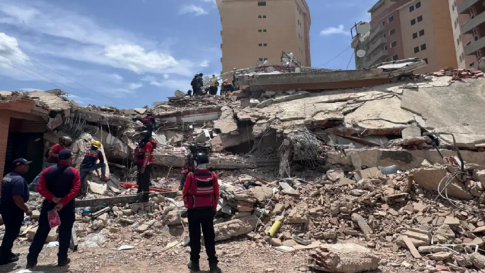 Edificio desplomado en Aragua