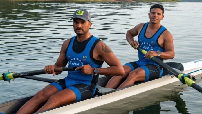 Jaime Machado y André Mora sumaron un nuevo oro para Venezuela en remo