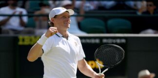 Sinner alcanzó su tercera semifinal en Wimbledon