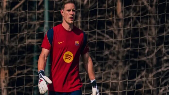 Ter Stegen Ter Stegen entrena con el Barça pendiente de cerrar su pase al Ajax